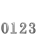 Number Plate 0123456789